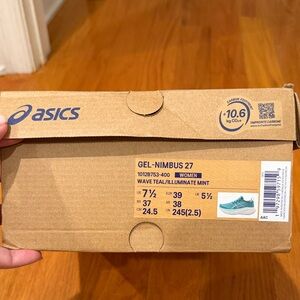 ASICS Gel-Nimbus 27 Women's Shoes in Teal and Mint